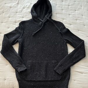 American Eagle Outfitters Charcoal Hooded Sweater